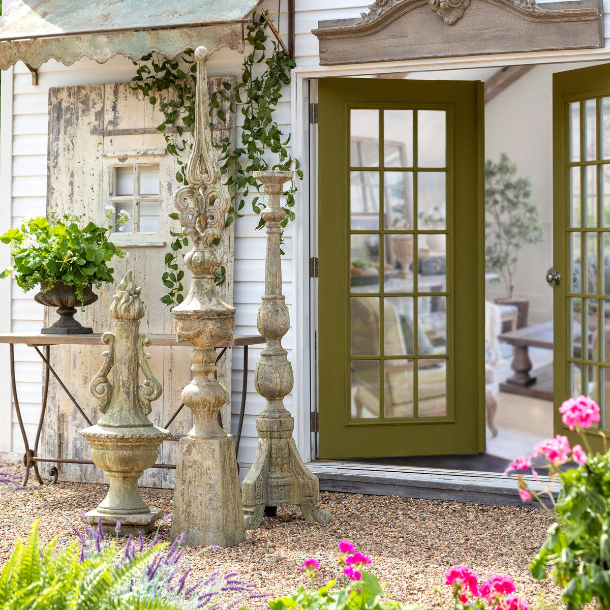 Large Garden Candle Holder