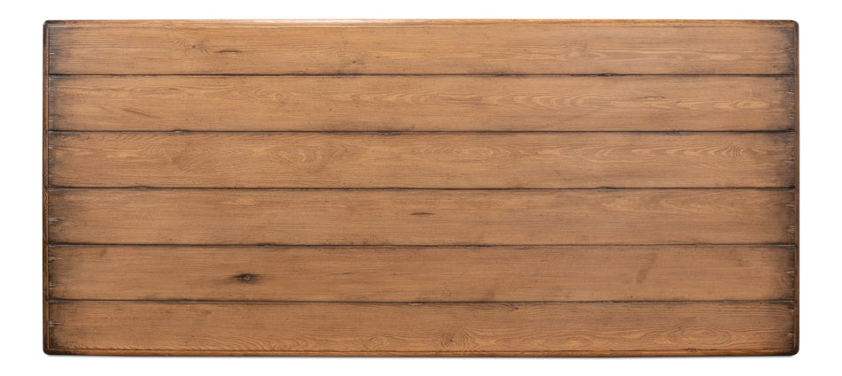 Reclaimed Pine Baluster Legged Dining Table