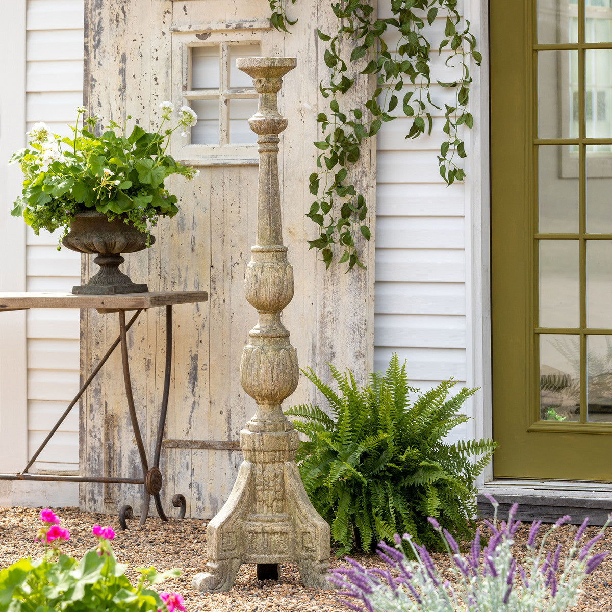 Large Garden Candle Holder