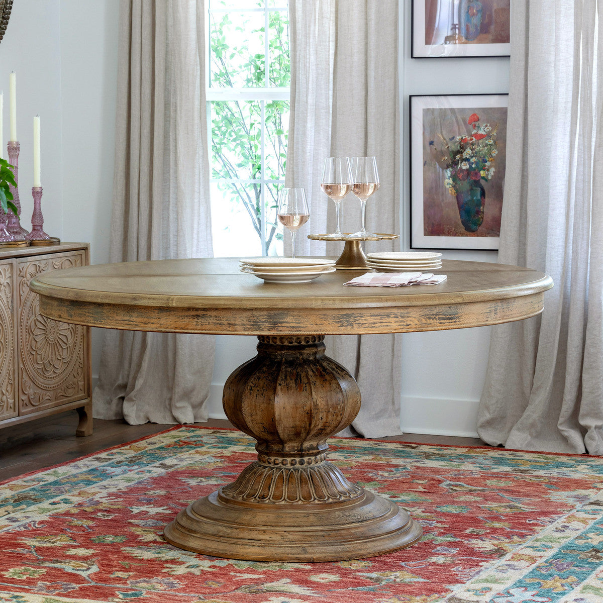 Ripley Extending Pedestal Dining Table The Alley Exchange, Restoration Hardware Extending Tables