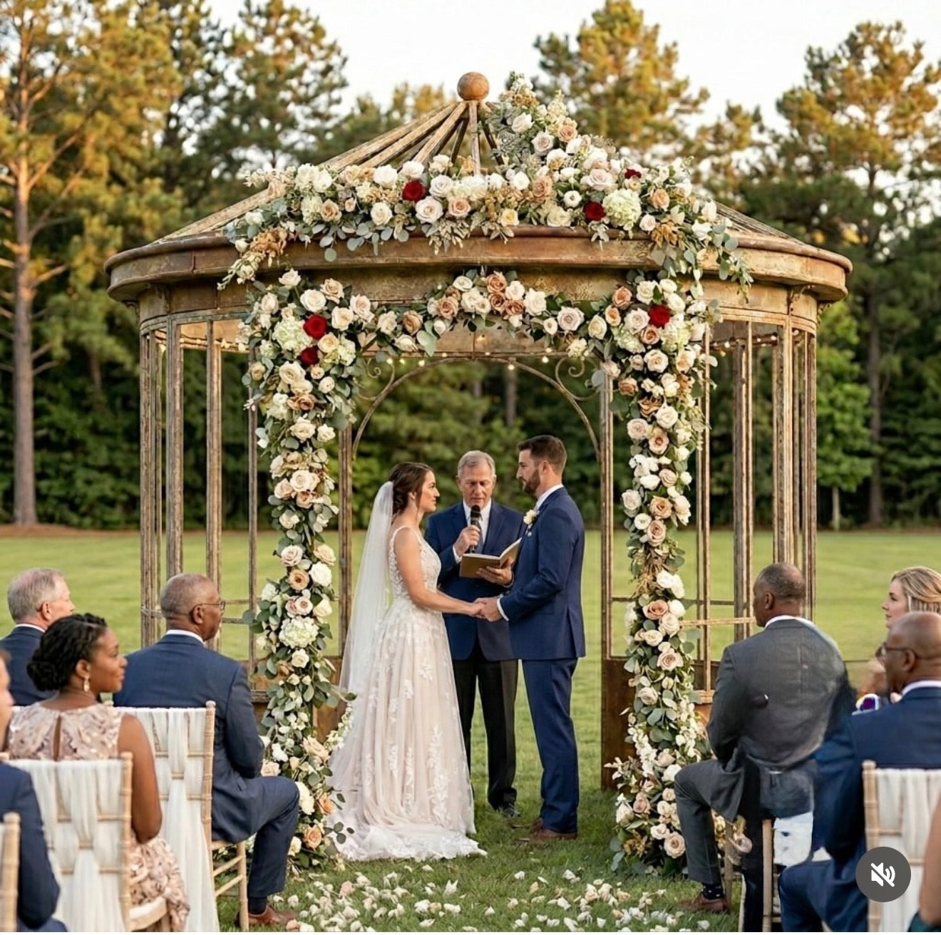 aged iron wedding gazebo for garden weddings park hill collection and the alley exchange