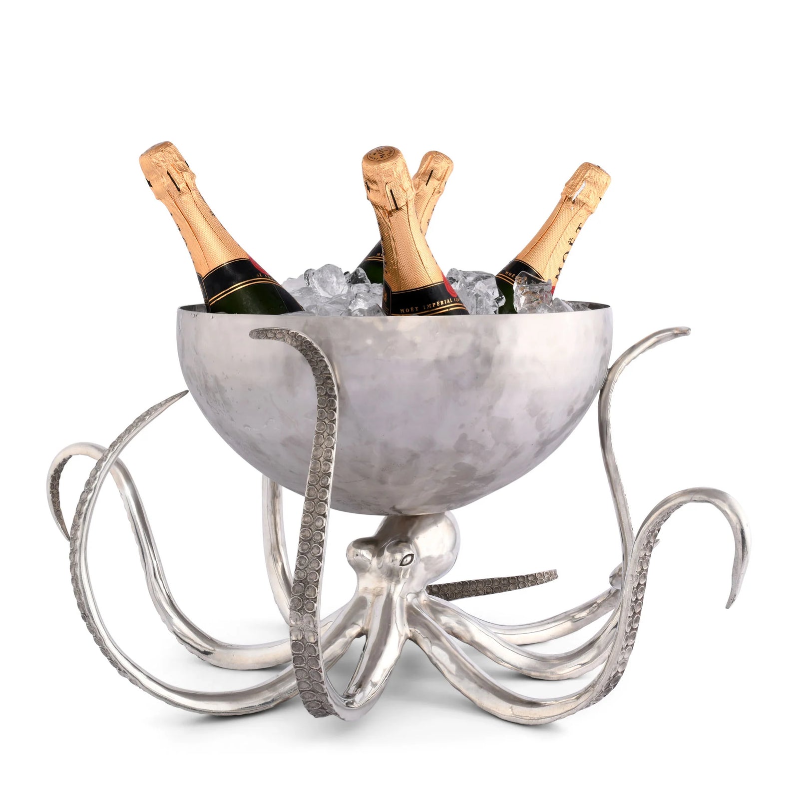 Vagabond House Steel Octopus Ice Bucket, Silver Octopus Ice Bucket for sale