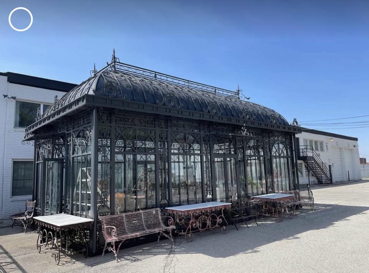 Large Iron Chateau Conservatory