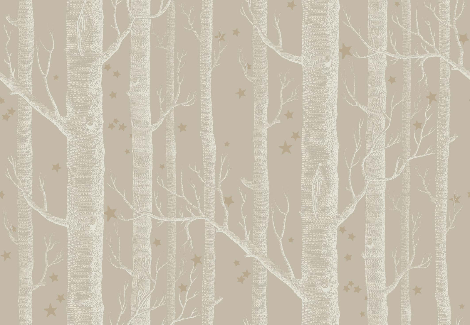 Cole and Son Woods and Stars Wallpaper Linen, Cole & Son Linen Woods and Stars