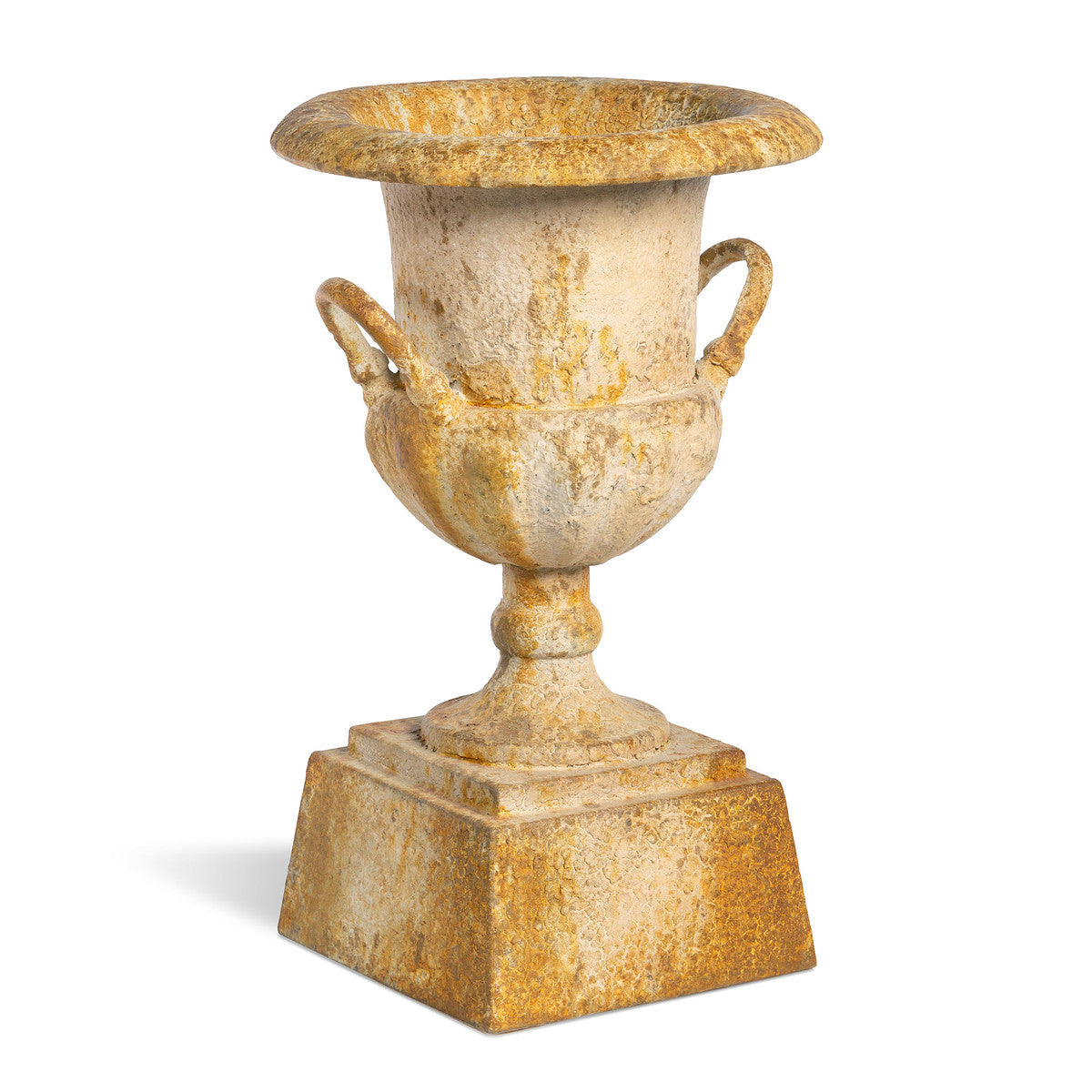 Restoration Hardware Urns for sale, Aged  Iron Estate Urn on Pedestal for sale
