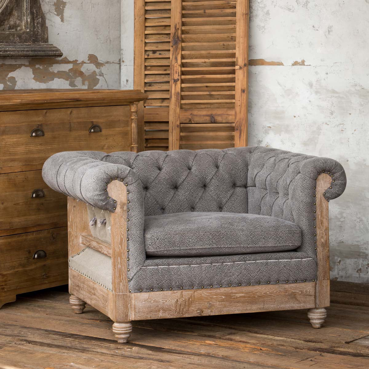 Restoration Hardware deconstructed chair for sale, Restoration Hardware deconstructed chesterfield
