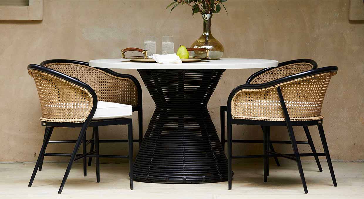 Summer Classics table and Chairs for sale, Designer Cane back table and chairs