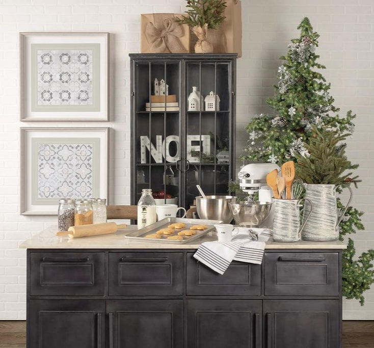 Metal and Marble Topped Kitchen island for sale, Modern Marble Top Kitchen Island for sale