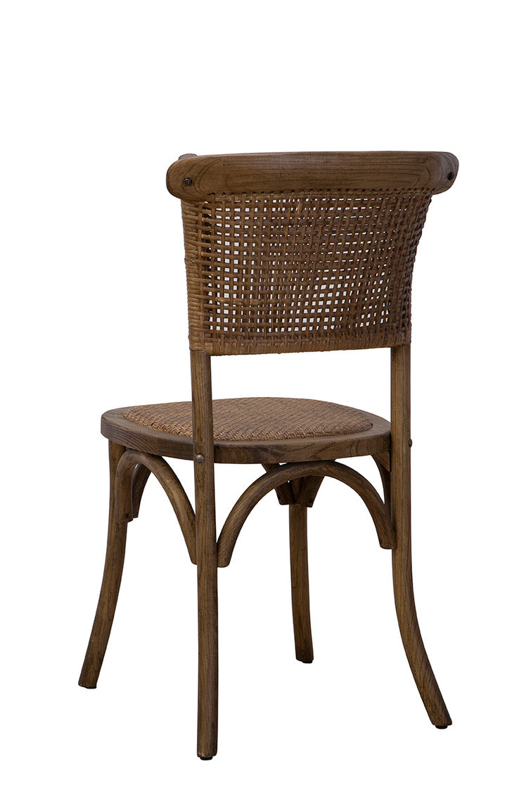 Wood and Rattan Dining Chairs for sale, Rattan wooden dining chairs