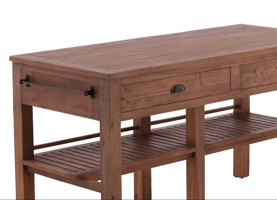 Reclaimed Wood Kitchen Island