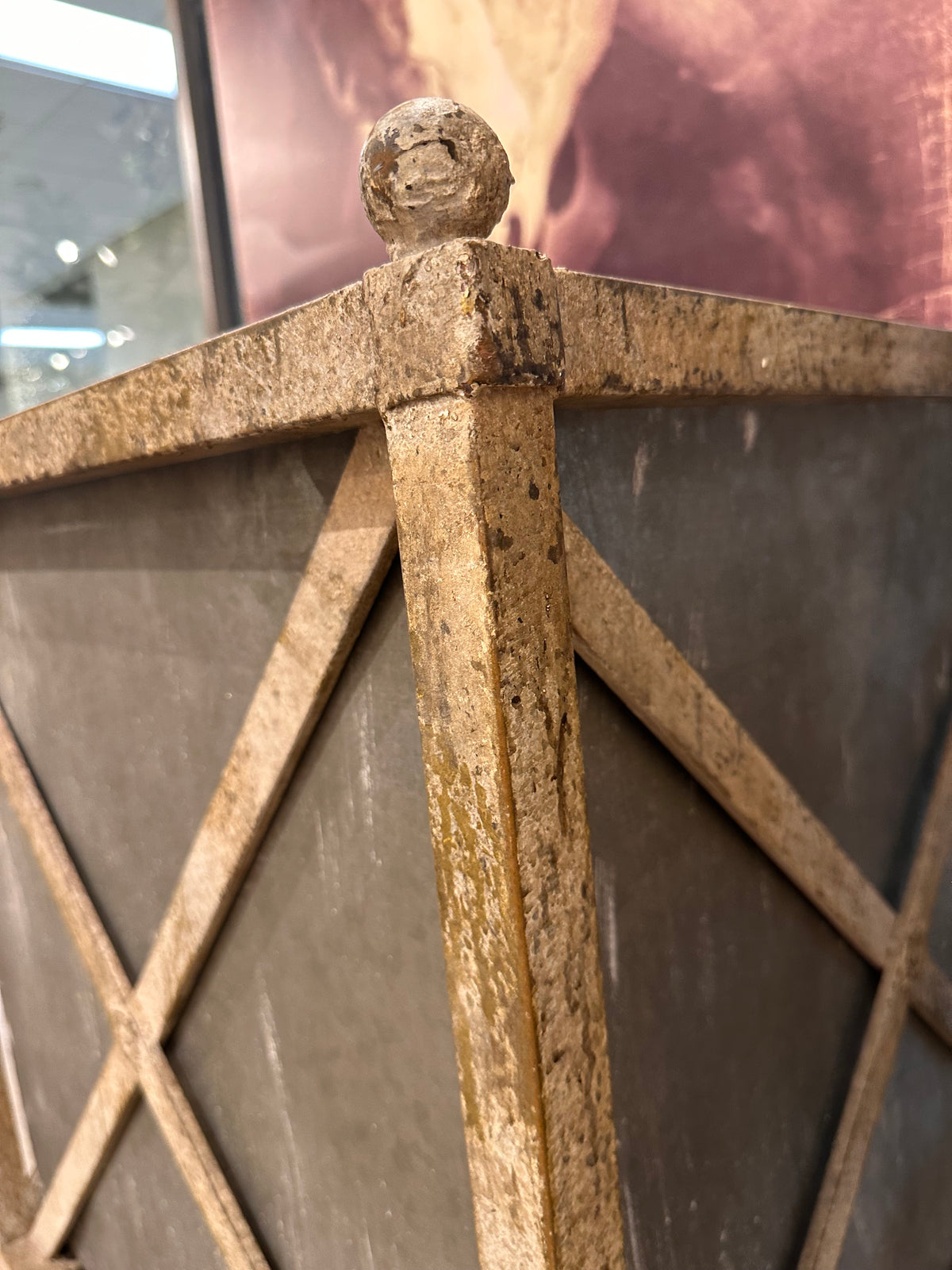 Aged Iron Estate Planters X2