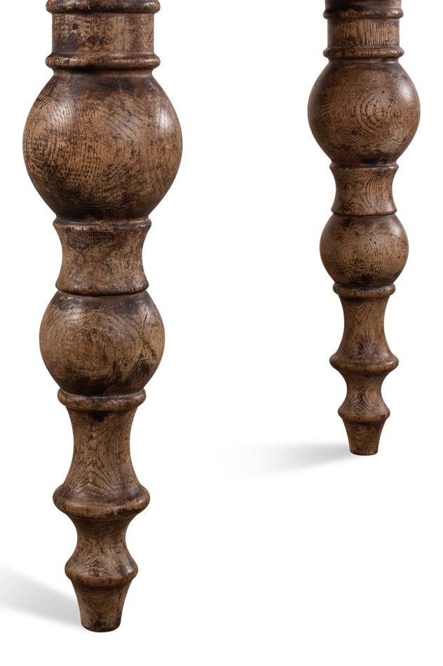 Oak Baluster Legged Dining Table