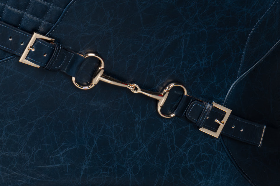 Colorado Leather Arm Chair - Blue