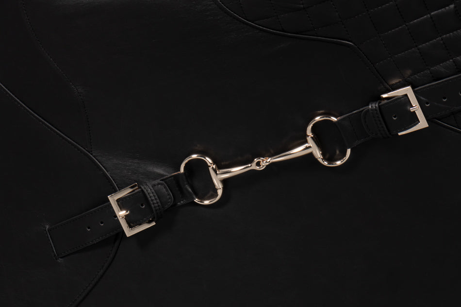 Colorado Leather Arm Chair - Black Onyx