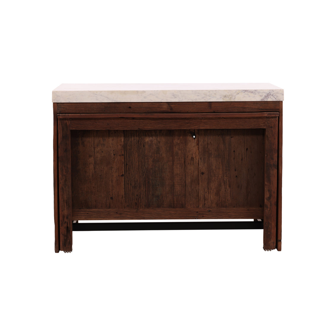 Marble Top Kitchen Island and Wine Cabinet