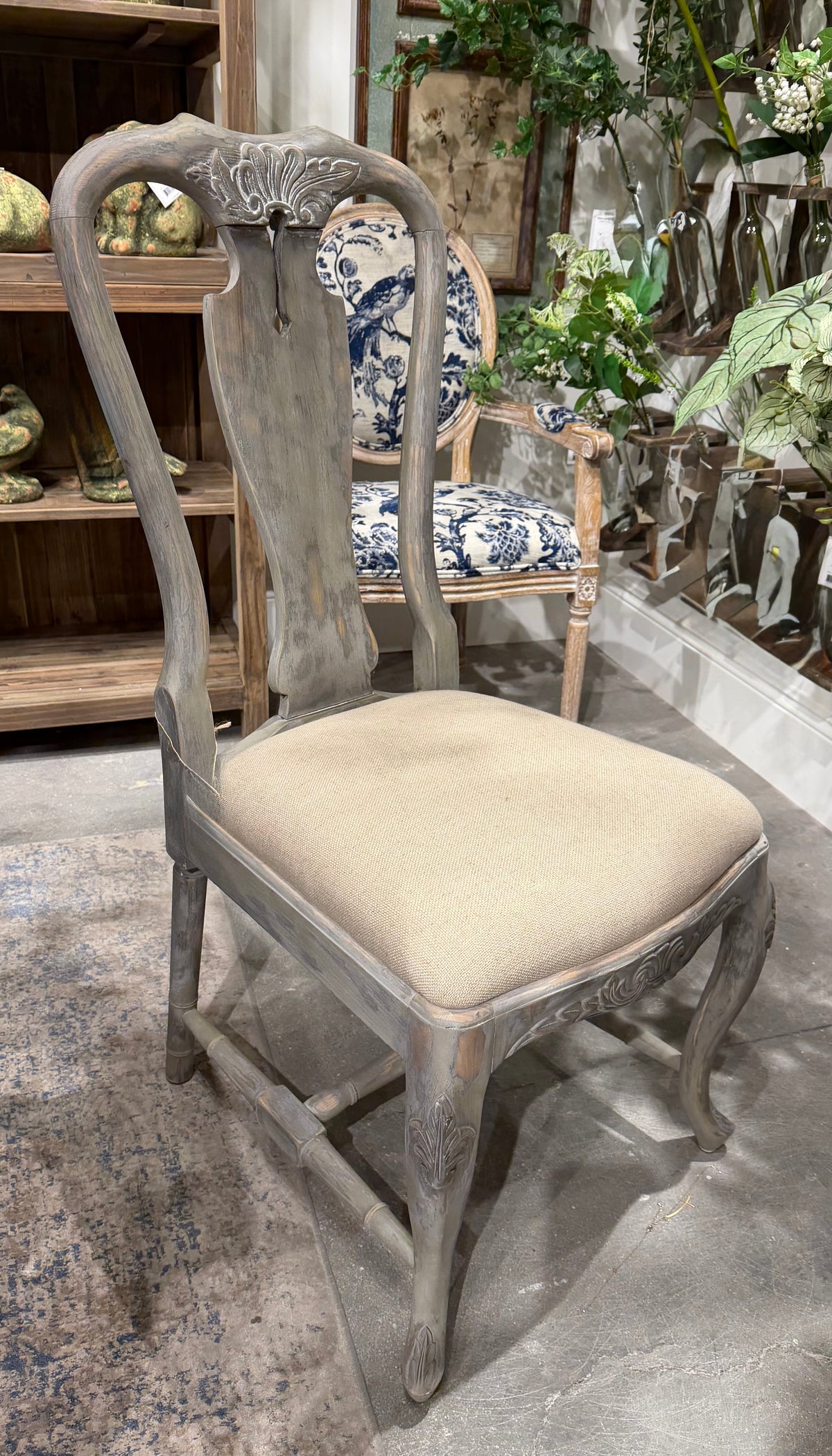 vintage sweetish chairs for sale, distressed blue sweetish chairs