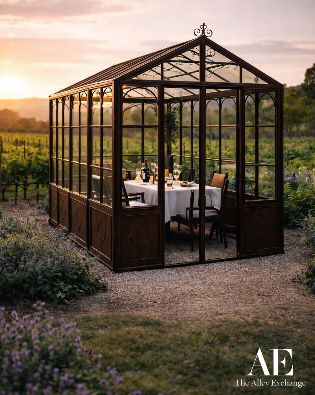 French Wrought Iron Orangery for sale, Victorian Iron Greenhouse for sale