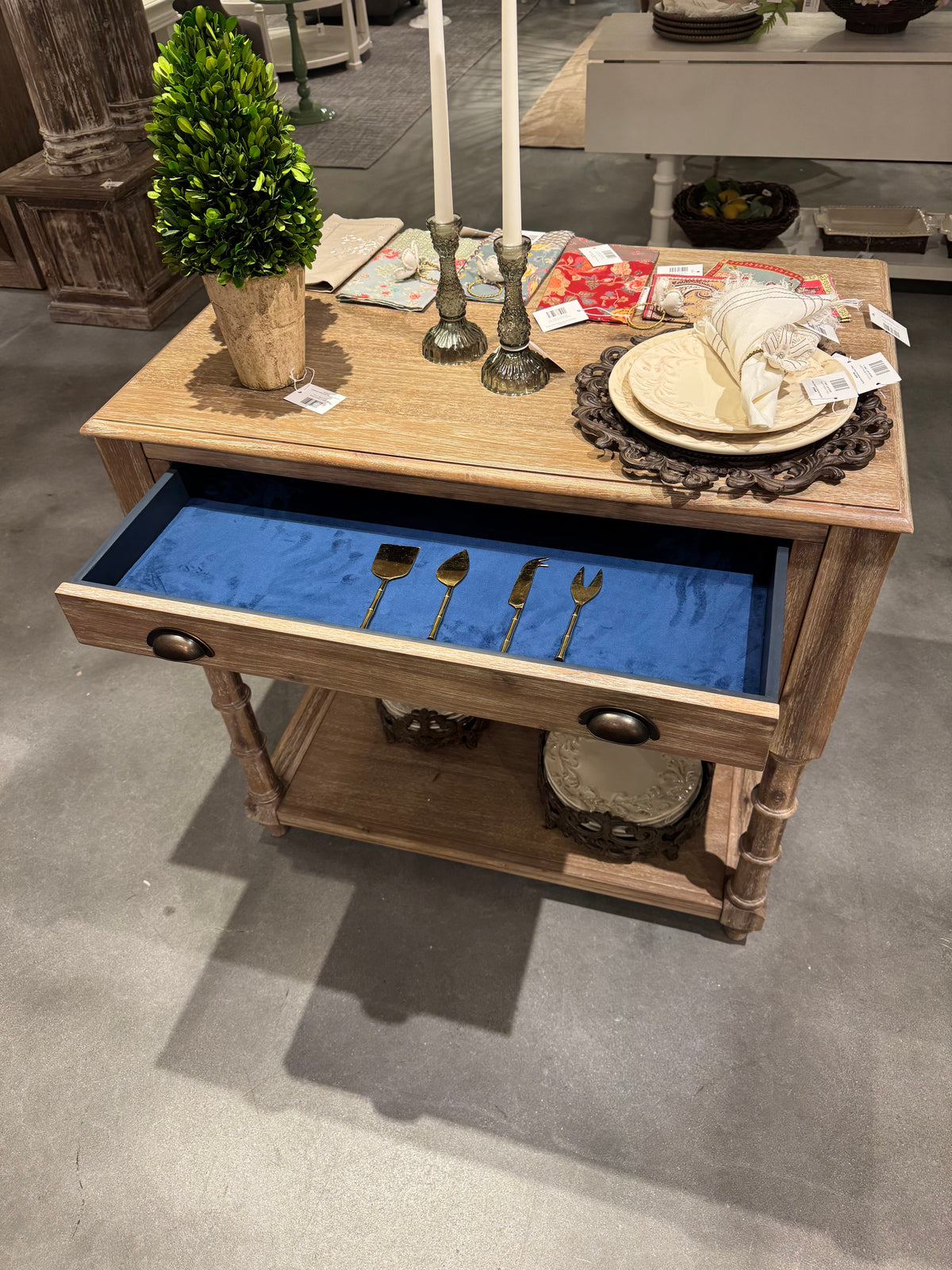 Farmhouse Kitchen Island with drawers for sale, Wooden Kitchen Island for sale