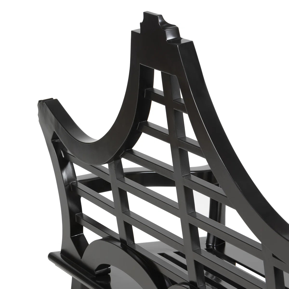 Cast Aluminum English Garden Bench Black