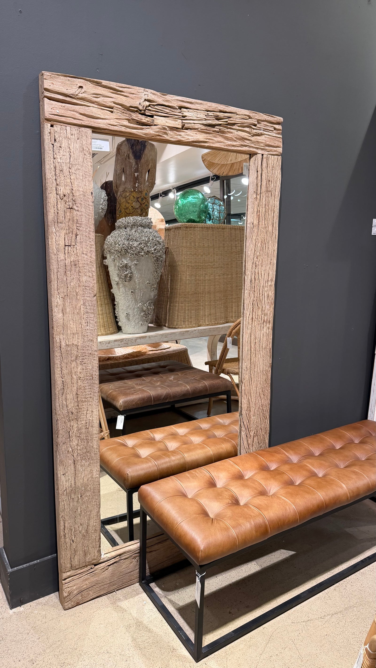 Reclaimed Teak Mirror