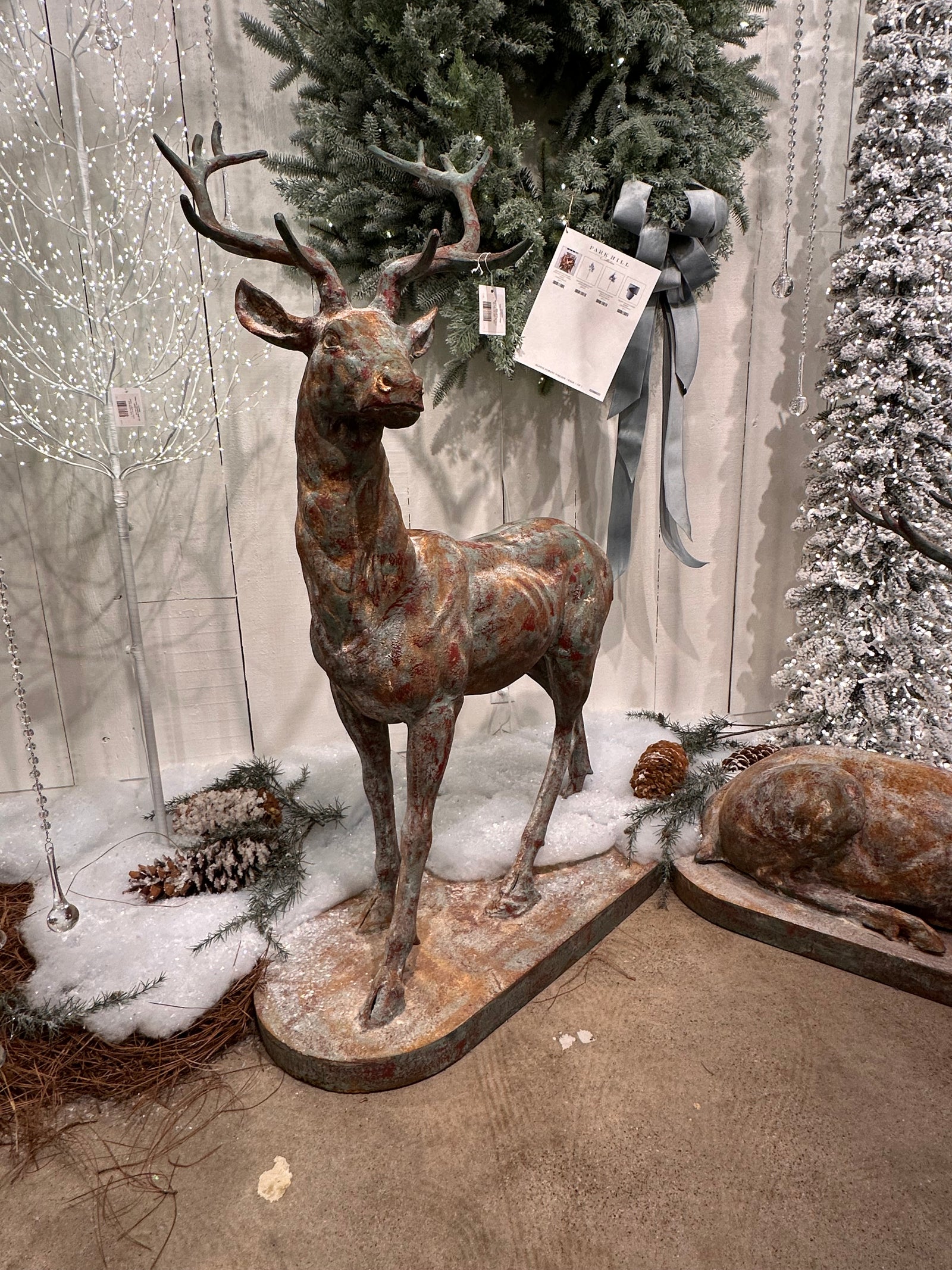 Pair Of Estate Stag Statues