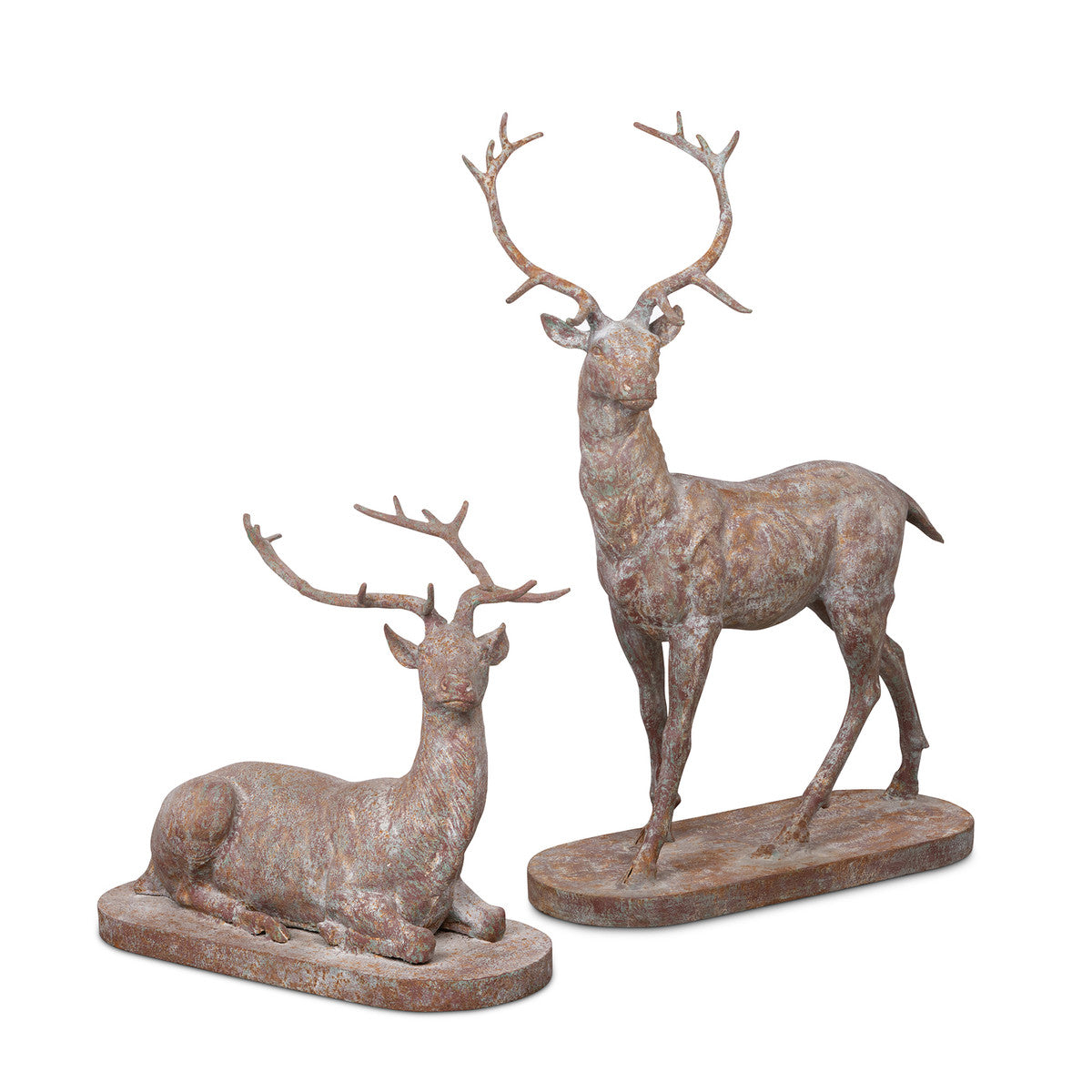 Pair Of Estate Stag Statues