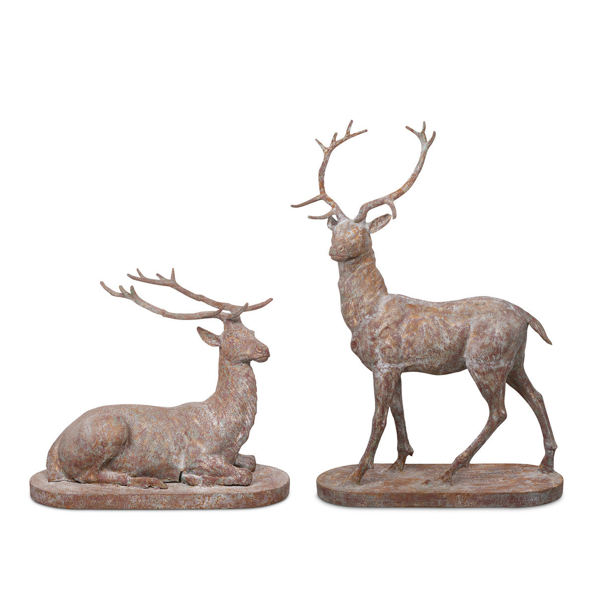 Pair Of Estate Stag Statues