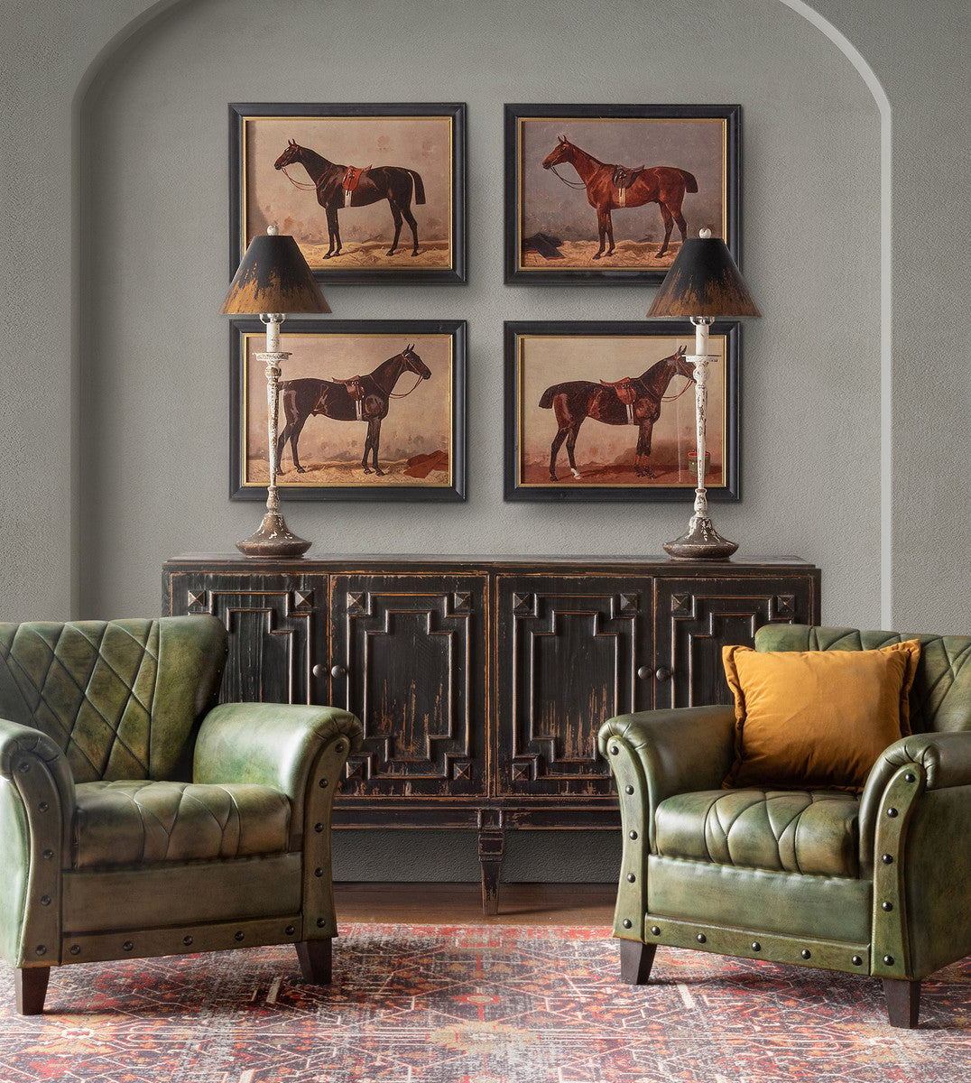 Green Leather Cigar Lounge Chairs for sale, Green Leather Lounge Chairs Restoration Hardware