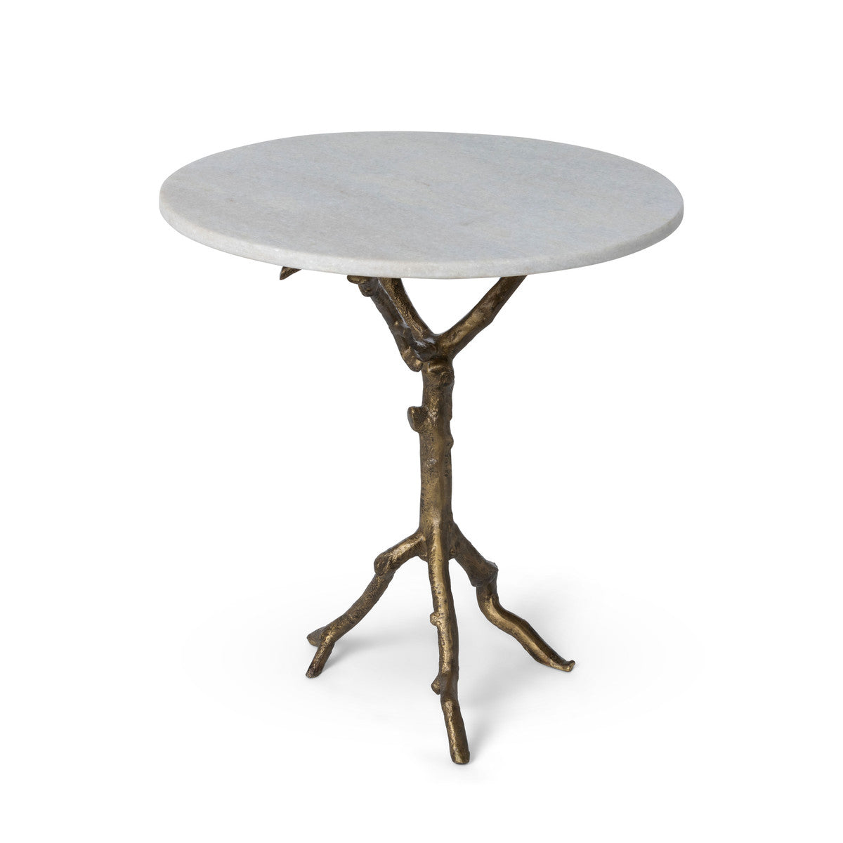 Antiqued Gold Birch Table
