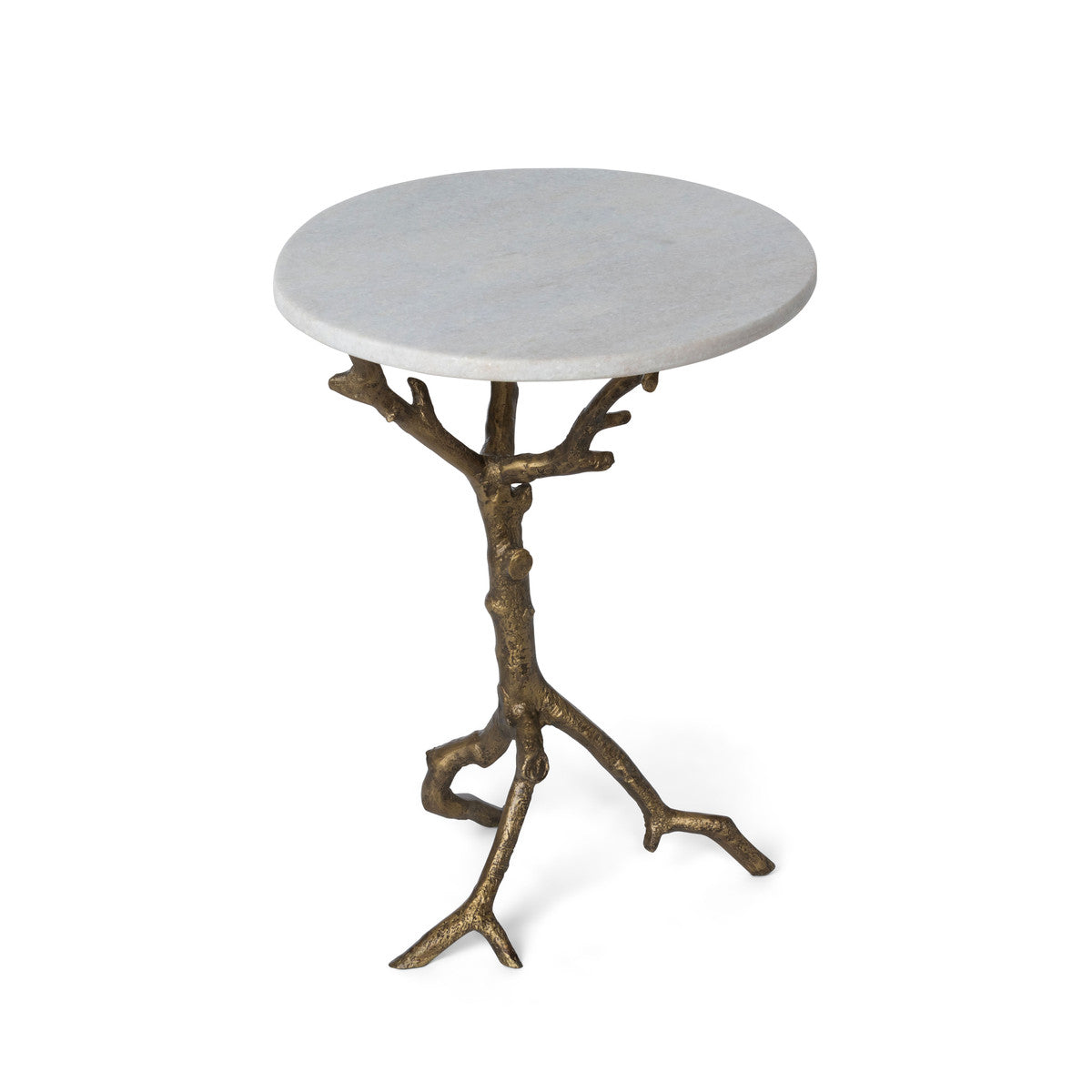 Antiqued Gold Birch Table