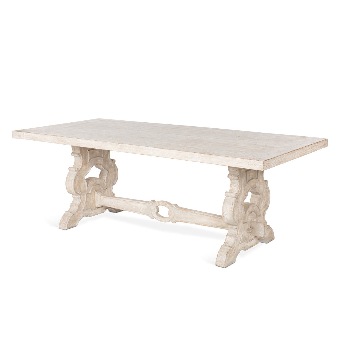 Trestle Base Dining Table 84&quot;