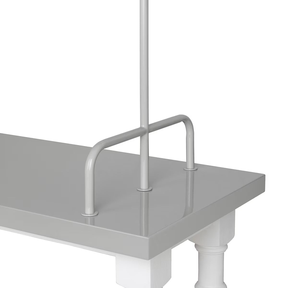 White metal topped kitchen island, modern kitchen island for sale