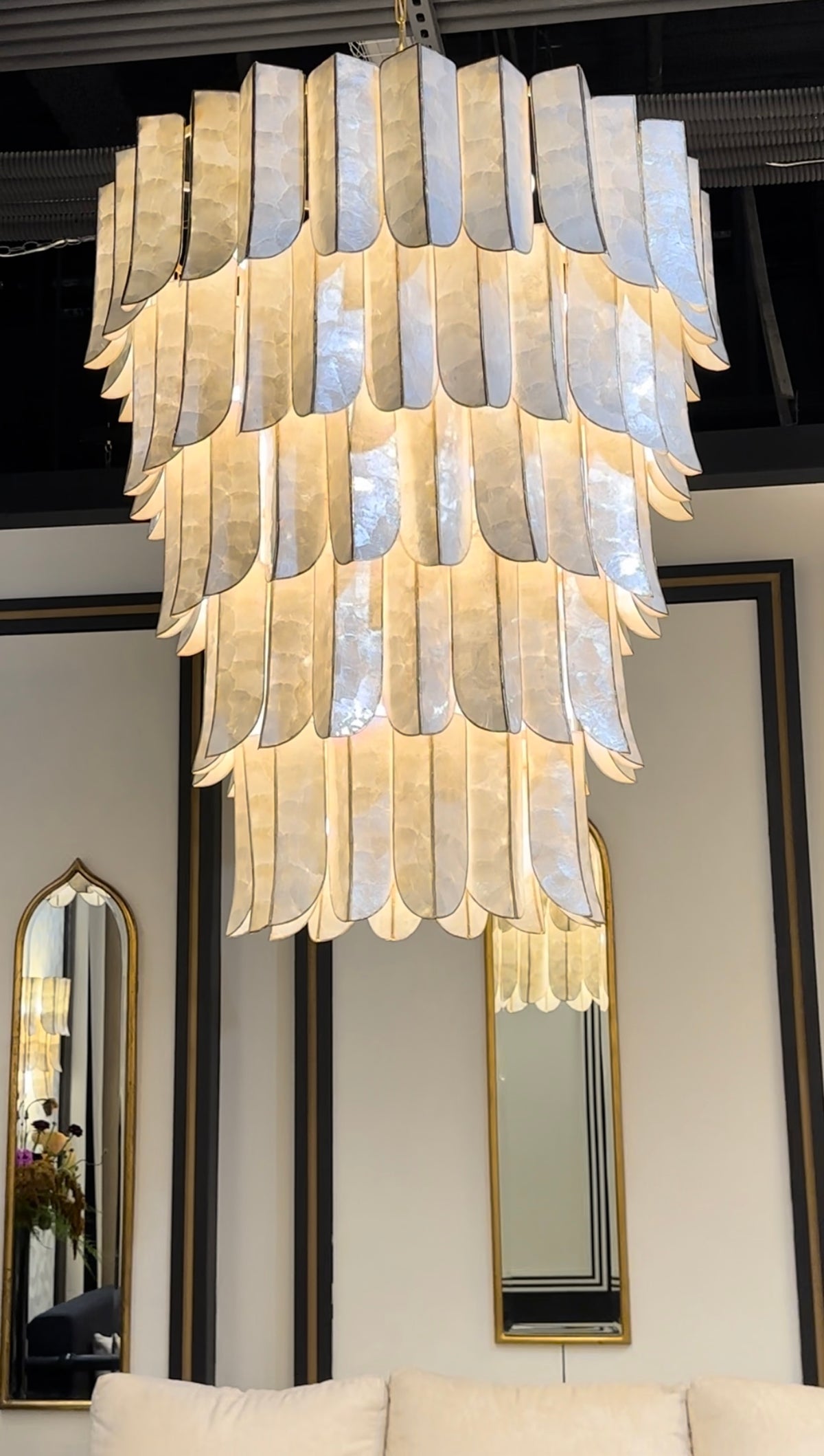 CARTAGENA CHANDALIER  CORBETT, LARGE MODERN CHANDALIERS FOR SALE 