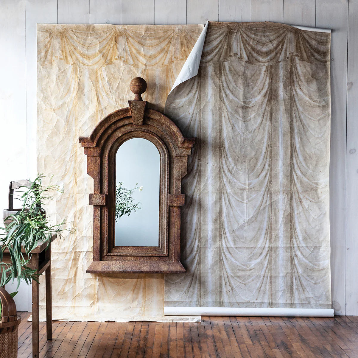 Rustic Dormer Mirror for sale, Large French Dormer Mirror for sale