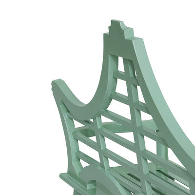 Cast Aluminum English Garden Bench, Green