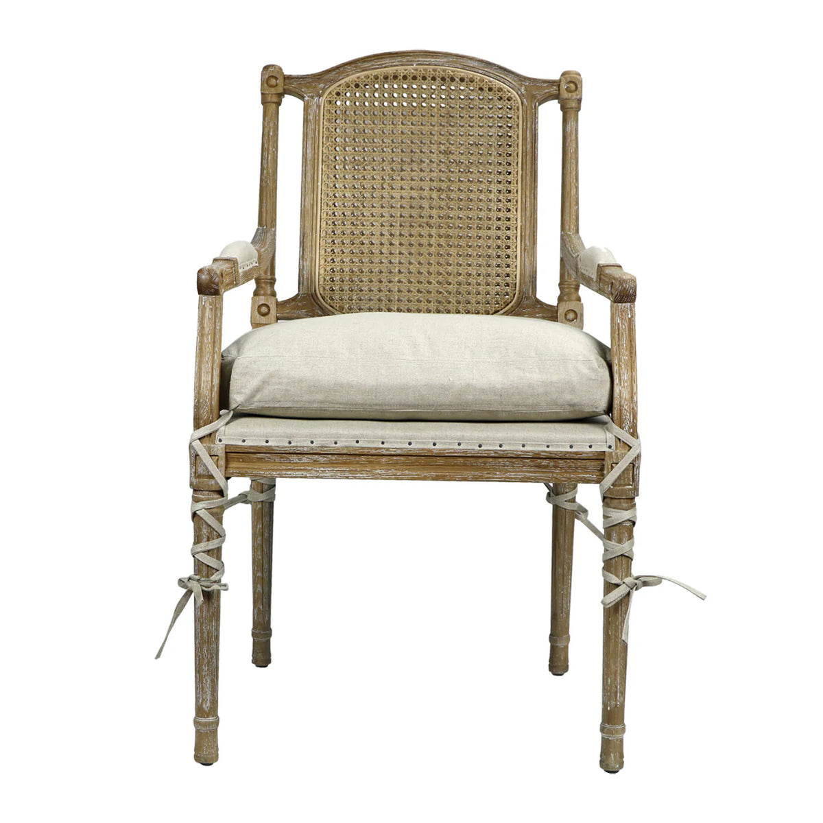 FRENCH CANE BACK DINING CHAIR FOR SALE, VINTAGE FRENCH DINING ARM CHAIR FOR SALE