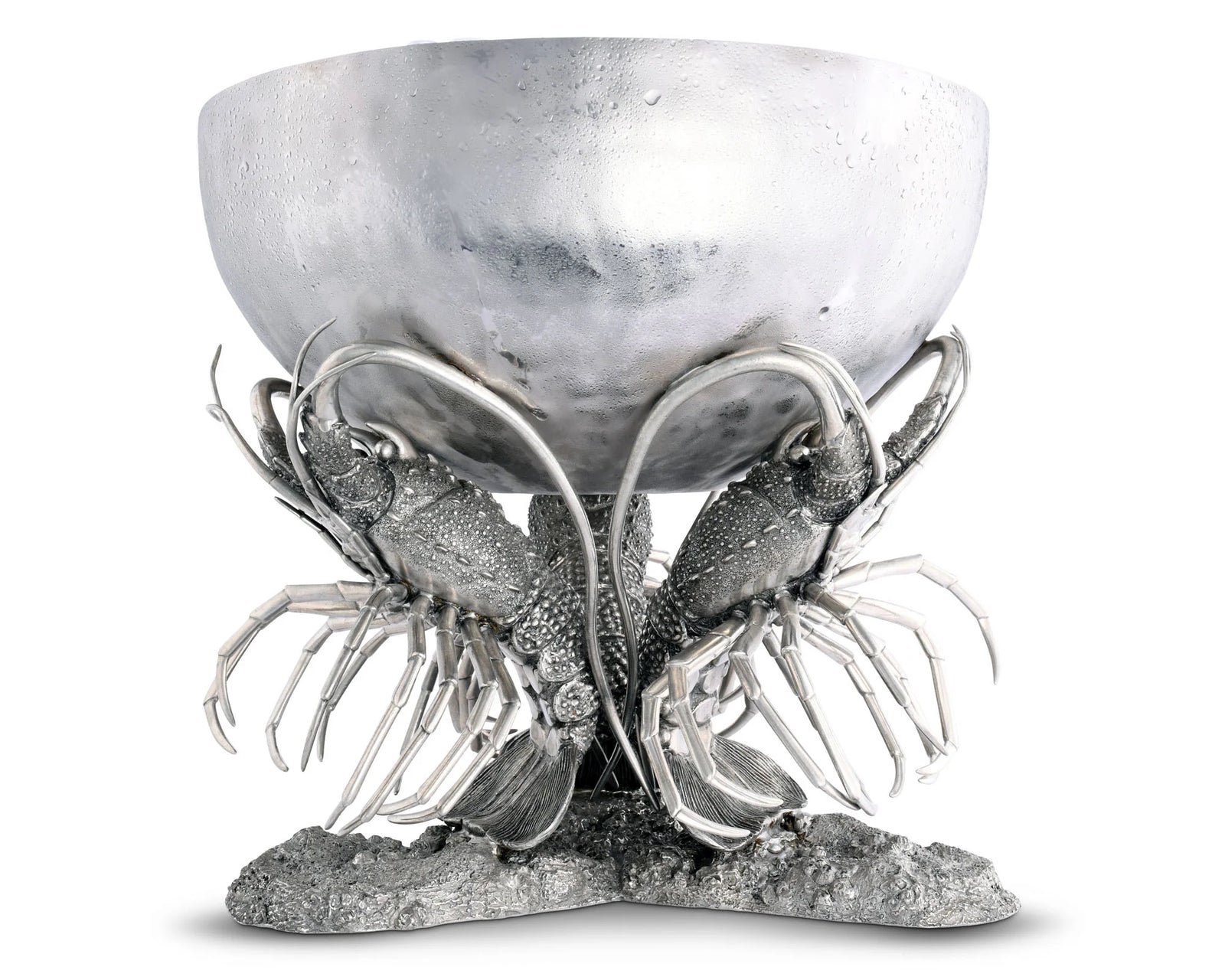 Lobster Pewter & Steel Ice Tub / Punchbowl