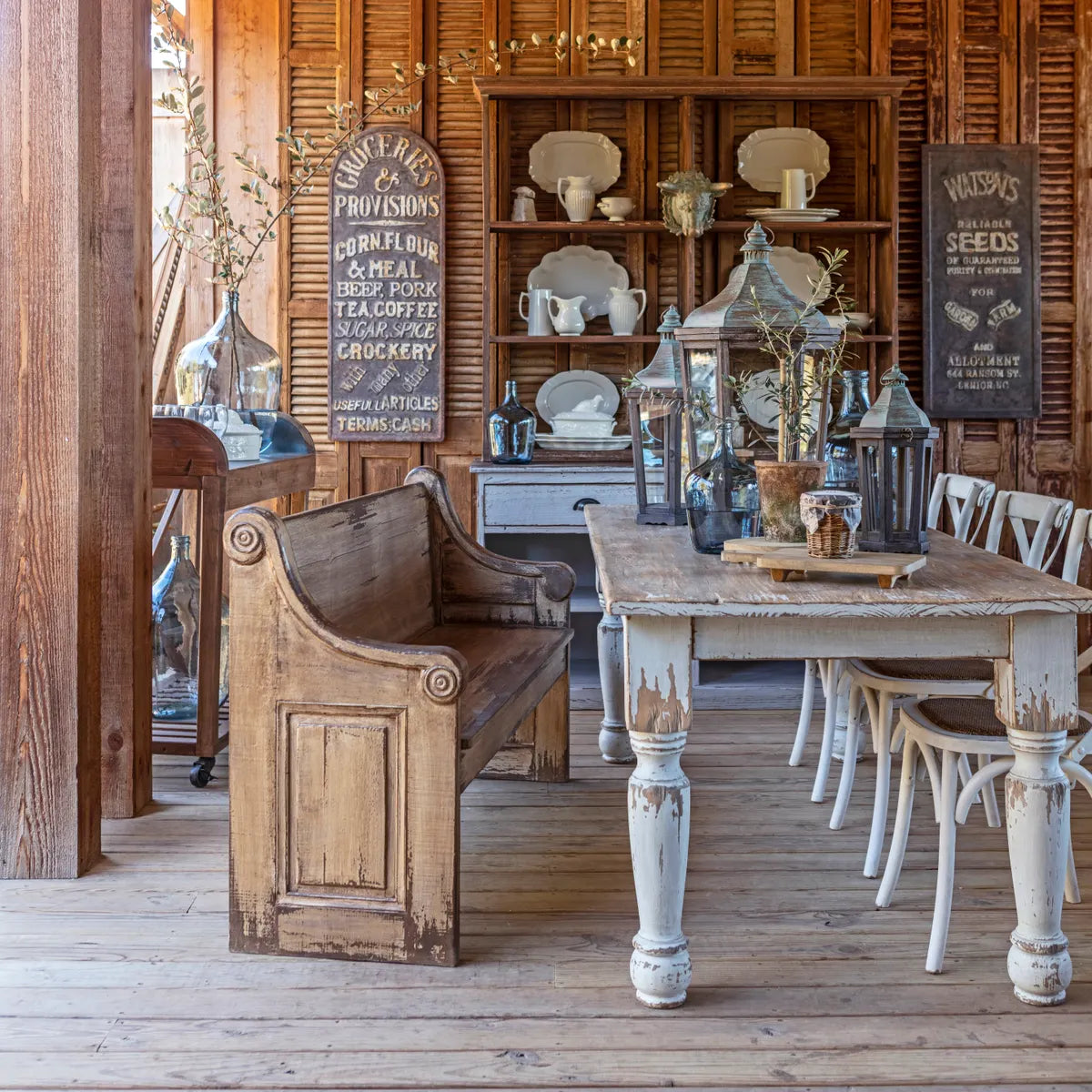 Painted French Country Dining Table