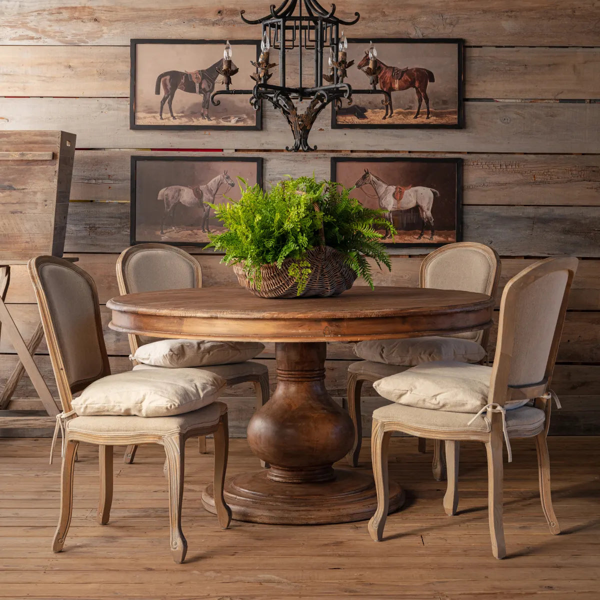 Orleans Dining Chair Porch View Home, Burlap Cushion Dining Chairs for sale