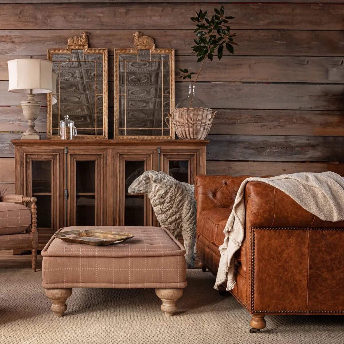 Restoration Hardware Leather Sofas for Sale, Vintage Leather Tufted Sofa for sale