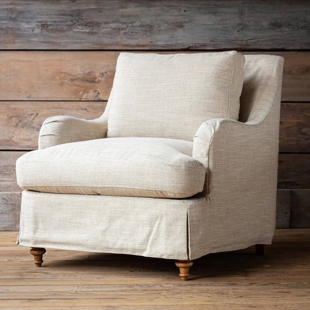 Houndstooth Slipcover Chair | The Alley Exchange