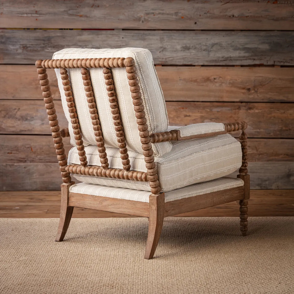 Colorado Spool Chair THE ALLEY EXCHANGE, SPOOL LEGGED ACCENT CHAIR FOR SALE