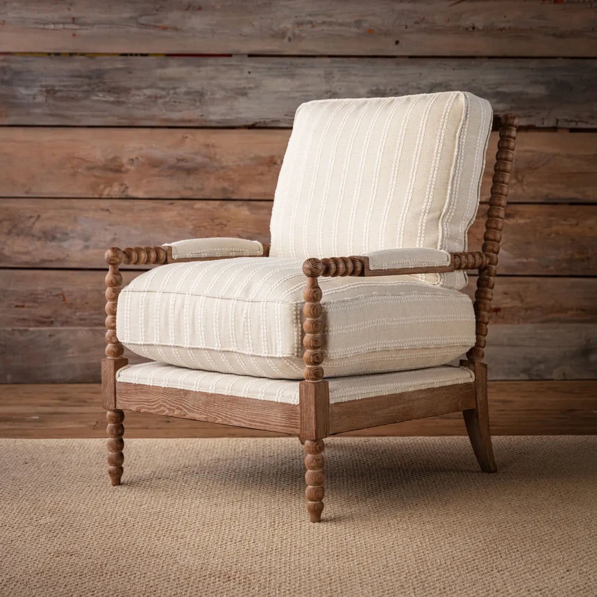 Colorado Spool Chair THE ALLEY EXCHANGE, SPOOL LEGGED ACCENT CHAIR FOR SALE