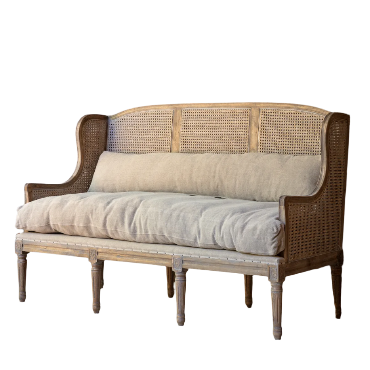 Louisiana Cane Back Settee