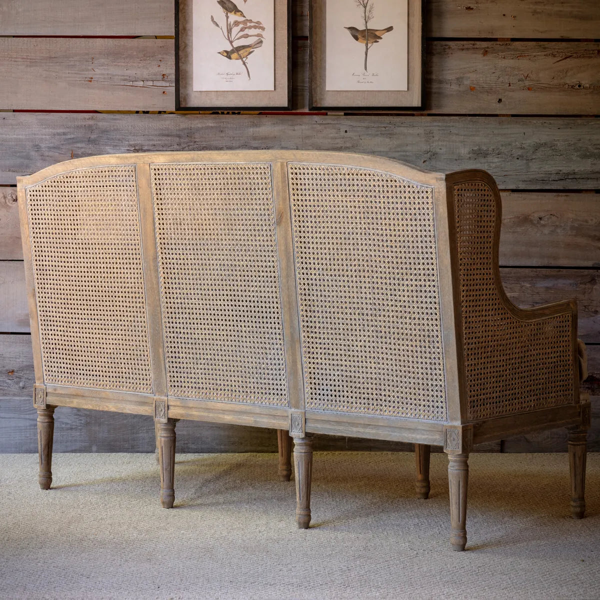 Louisiana Cane Back Settee