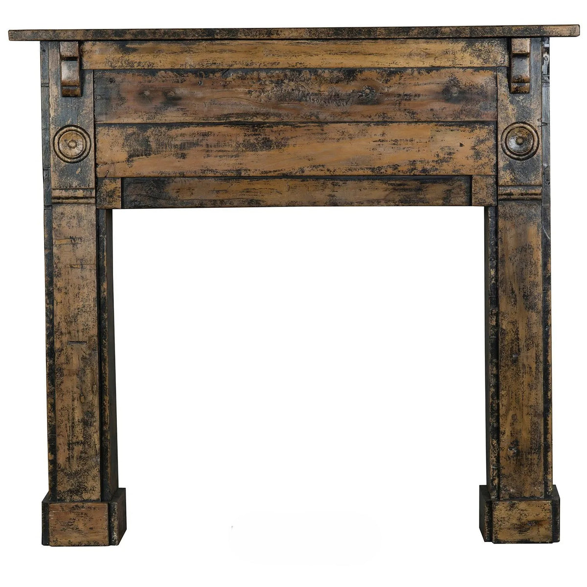 RUSTIC DISTRESSED WOOD FIREPLACE MANTLE FOR SALE, VINTAGE STYLE RUSTIC FIREPLACE SURROUND FOR SALE