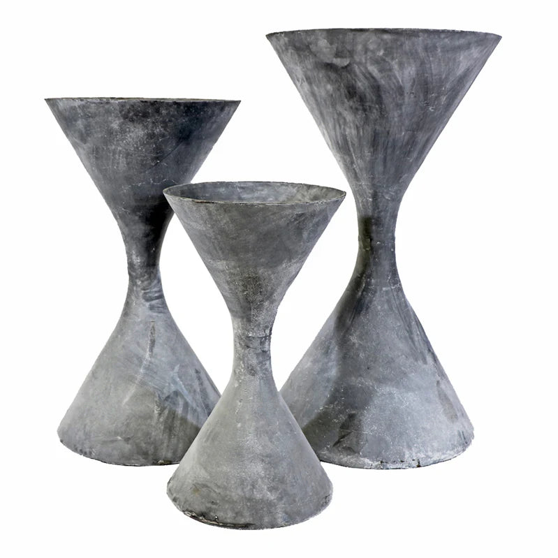 SPINDLE SHAPED PLANTERS FOR SALE, RESTORATION HARDWARE PLANTERS FOR SALE
