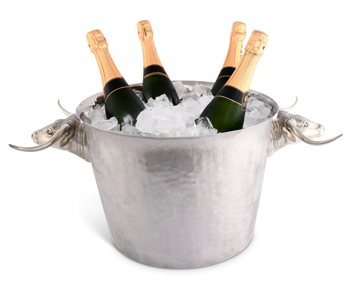 Horn Steer Ice Tub Punchbowl
