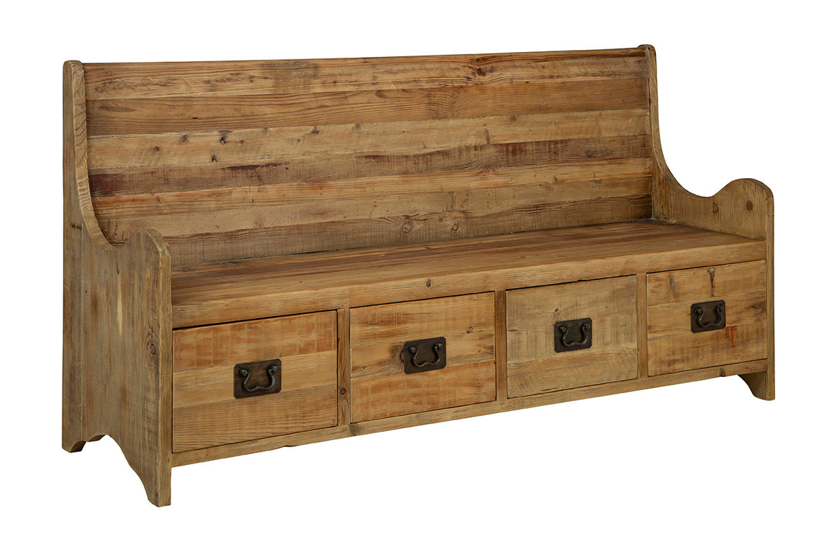 Short Backed Mudroom Bench for sale, Mudroom Bench with drawers for sale