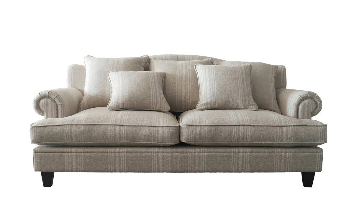Belgium Striped Sofa, Striped Upholstered Sofa for sale